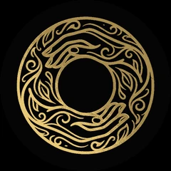 The SeshPair smoke-circle medallion
